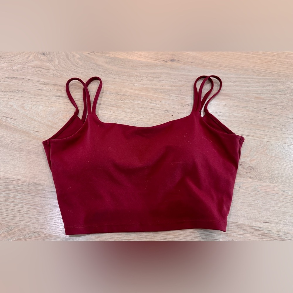 Halara Double Strap Backless Twisted Cropped Yoga… - image 1